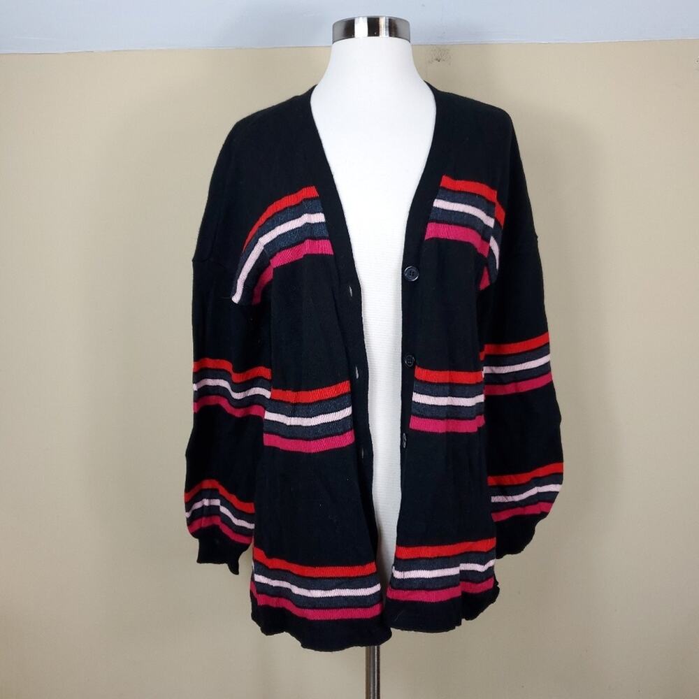 Democracy Striped Girlfriend Cardigan Size M